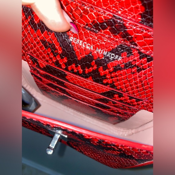 Red and Black snakeskin Rebecca Minkoff Love Too mini purse - perfect condition - Picture 5 of 6
